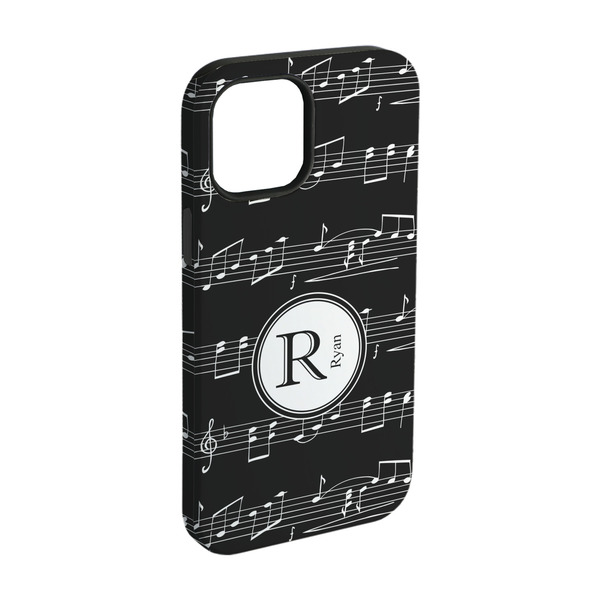 Custom Musical Notes iPhone Case - Rubber Lined - iPhone 15 (Personalized)