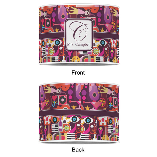 Abstract Music 12" Drum Lampshade - APPROVAL (Poly Film)