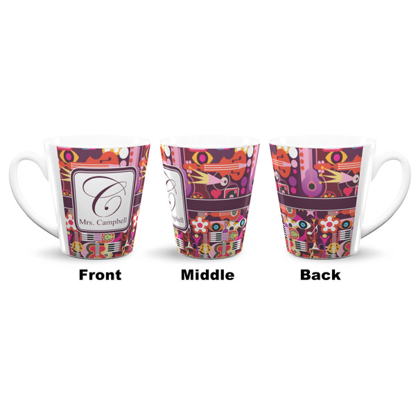 Abstract Music 12 Oz Latte Mug - Approval