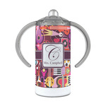 Abstract Music 12 oz Stainless Steel Sippy Cup (Personalized)