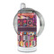 Abstract Music 12 oz Stainless Steel Sippy Cups - FULL (back angle)