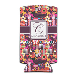 Abstract Music Can Cooler (tall 12 oz) (Personalized)