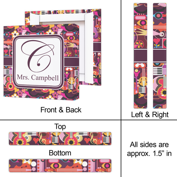 Abstract Music 12x12 - Canvas Print - Approval