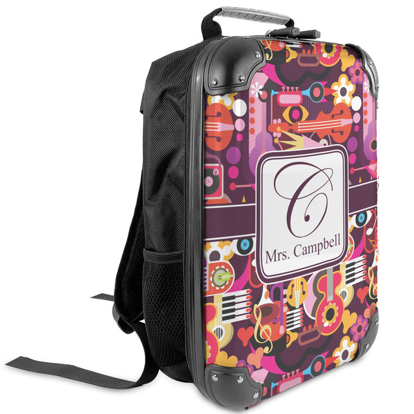 Custom Abstract Music Kids Hard Shell Backpack (Personalized)