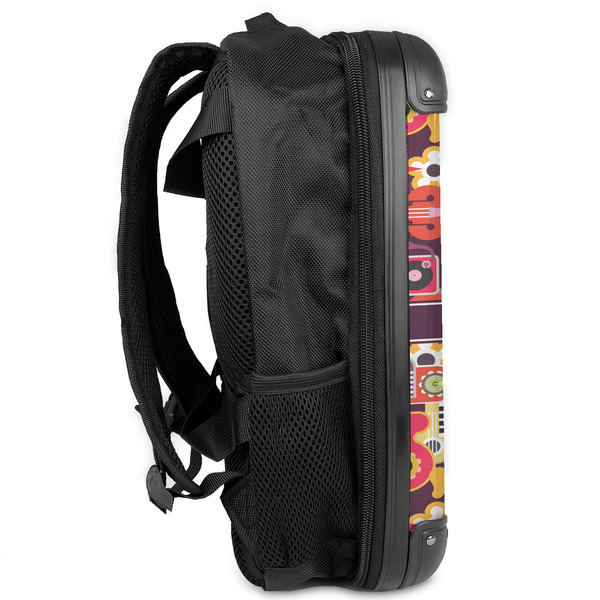 Abstract Music 13" Hard Shell Backpacks - Side View