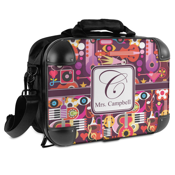 Custom Abstract Music Hard Shell Briefcase (Personalized)