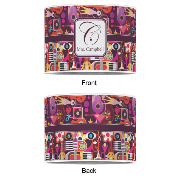 Abstract Music 16" Drum Lampshade - APPROVAL (Poly Film)