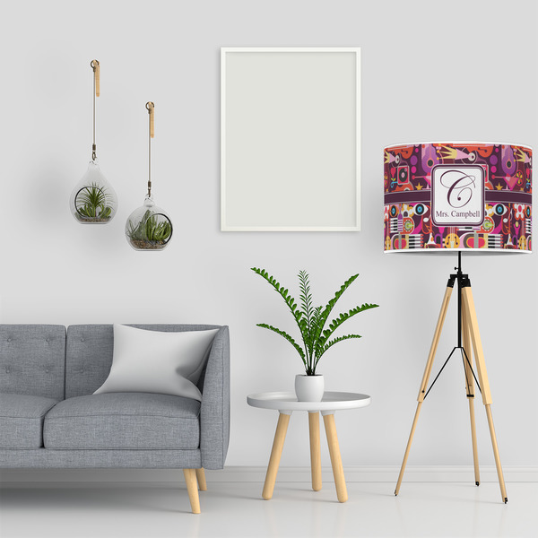 Abstract Music 16" Drum Lampshade - LIFESTYLE