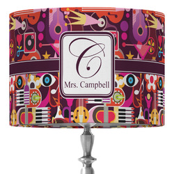 Abstract Music 16" Drum Lamp Shade - Fabric (Personalized)