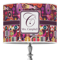 Abstract Music Drum Lamp Shade (Personalized)