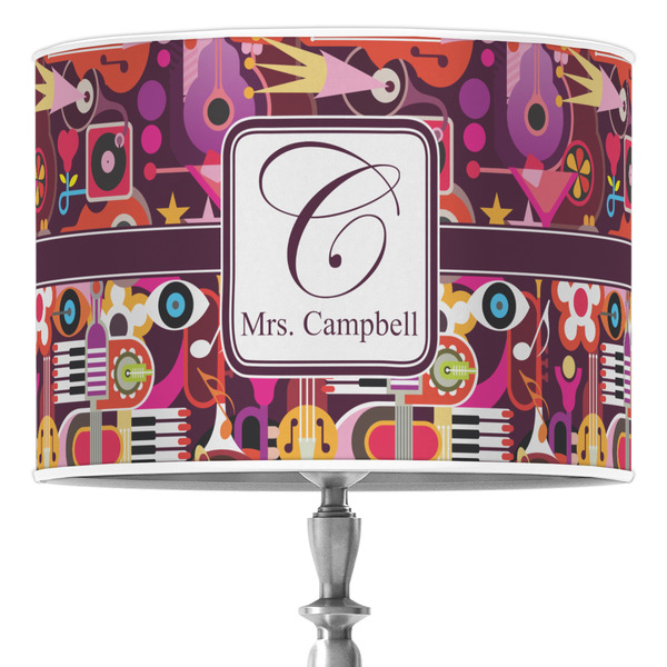 Custom Abstract Music Drum Lamp Shade (Personalized)