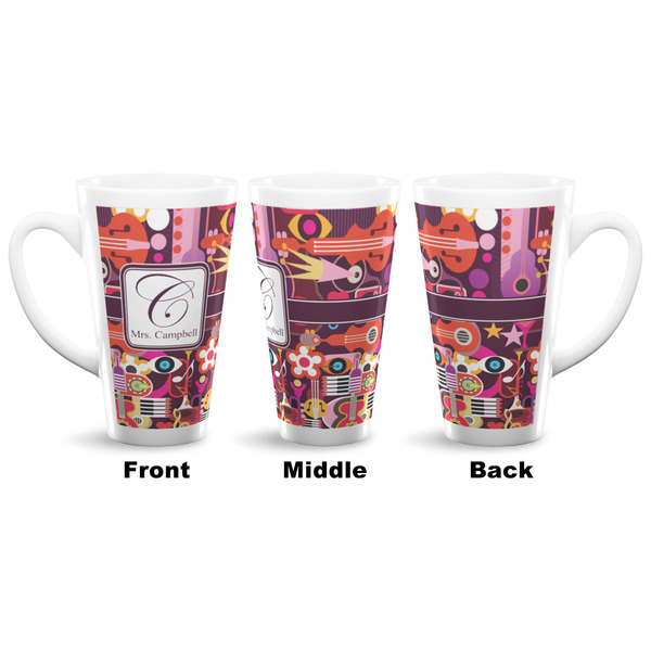 Abstract Music 16 Oz Latte Mug - Approval