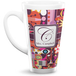 Abstract Music 16 Oz Latte Mug (Personalized)