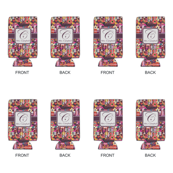 Abstract Music 16oz Can Sleeve - Set of 4 - APPROVAL