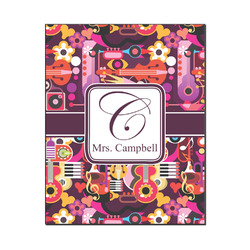 Abstract Music Wood Print - 16x20 (Personalized)