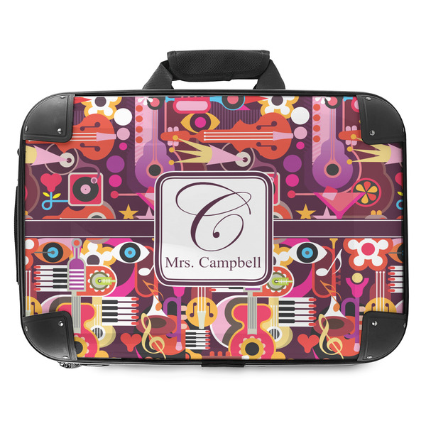 Custom Abstract Music Hard Shell Briefcase - 18" (Personalized)
