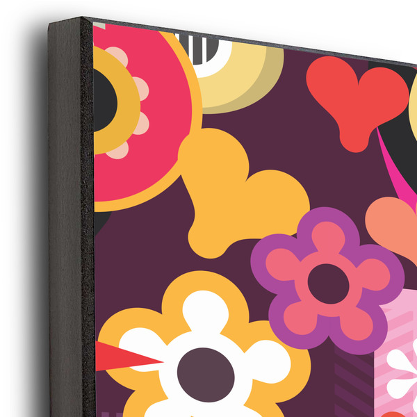 Abstract Music 20x30 Wood Print - Closeup