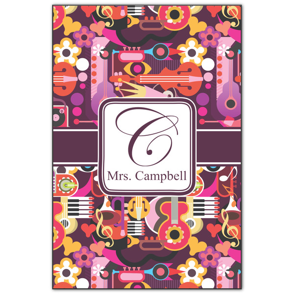 Custom Abstract Music Wood Print - 20x30 (Personalized)