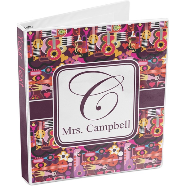 Abstract Music 3-Ring Binder 3/4 - Main