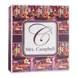 Abstract Music 3-Ring Binder (Personalized)