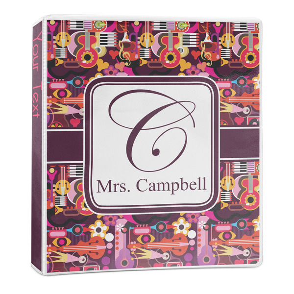 Abstract Music 3-Ring Binder Main- 1in