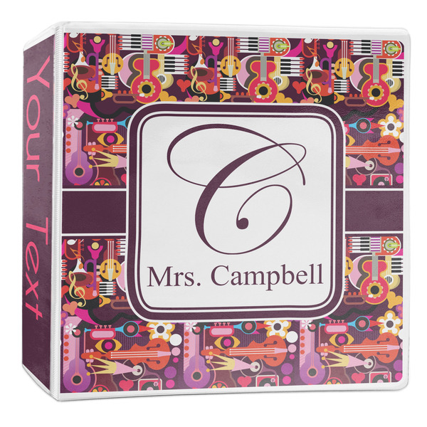 Custom Abstract Music 3-Ring Binder - 2 inch (Personalized)