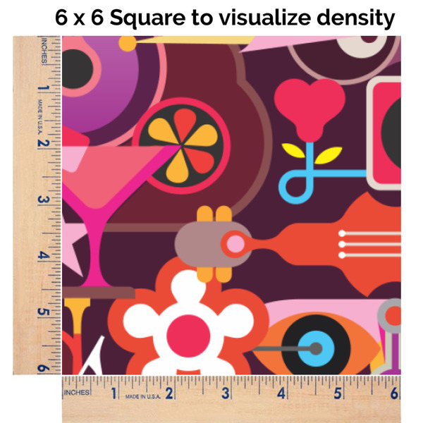 Abstract Music 6x6 Swatch of Fabric