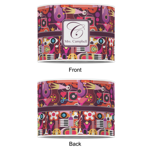 Abstract Music 8" Drum Lampshade - APPROVAL (Poly Film)