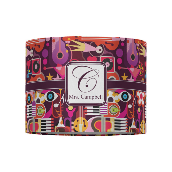 Abstract Music 8" Drum Lampshade - FRONT (Fabric)