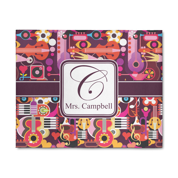 Custom Abstract Music 8' x 10' Indoor Area Rug (Personalized)