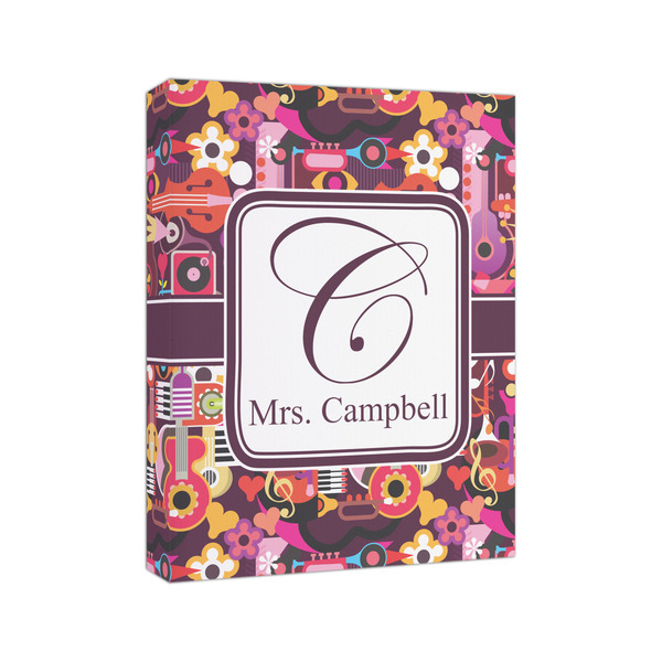 Abstract Music 8x10 - Canvas Print - Angled View