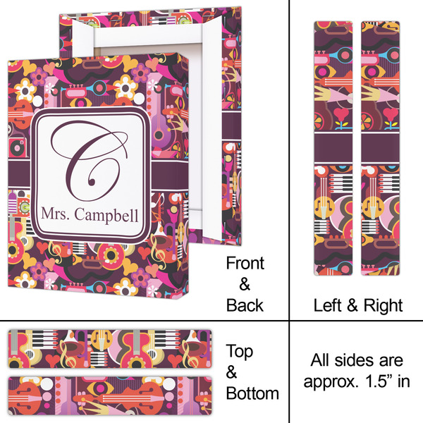 Abstract Music 8x10 - Canvas Print - Approval