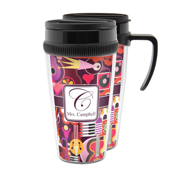 Custom Abstract Music Acrylic Travel Mug (Personalized)