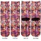 Abstract Music Adult Crew Socks - Double Pair - Front and Back - Apvl