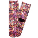 Abstract Music Adult Crew Socks (Personalized)