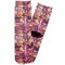 Abstract Music Adult Crew Socks - Single Pair - Front and Back