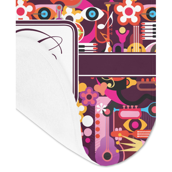 Abstract Music Baby Bib - AFT detail