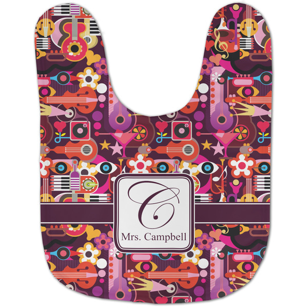 Abstract Music Baby Bib - AFT flat