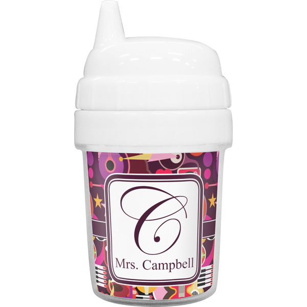 Custom Abstract Music Baby Sippy Cup (Personalized)