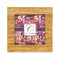 Abstract Music Bamboo Trivet with 6" Tile - FRONT