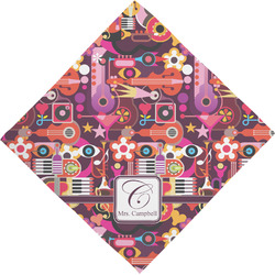 Abstract Music Dog Bandana Scarf w/ Name and Initial