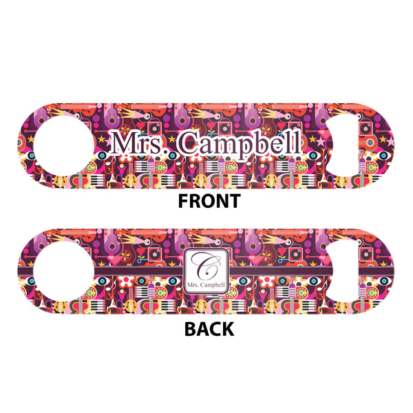 Abstract Music Bar Bottle Opener - White - Approval