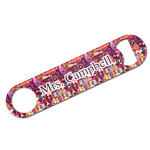 Abstract Music Bar Bottle Opener w/ Name and Initial