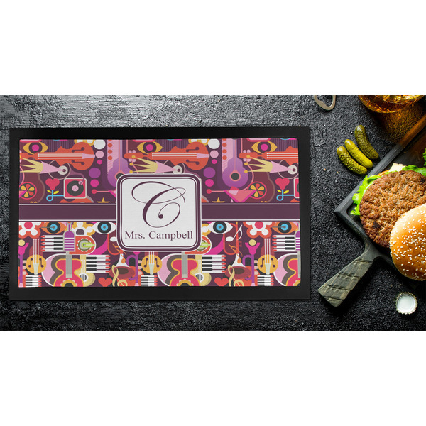 Abstract Music Bar Mat - Small - LIFESTYLE