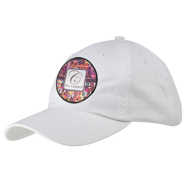 Custom Abstract Music Baseball Cap - White (Personalized)