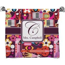Abstract Music Bath Towel (Personalized)