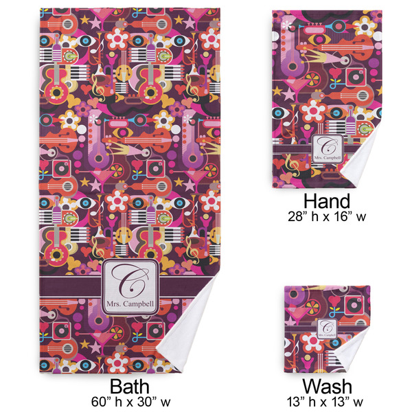 Abstract Music Bath Towel Sets - 3-piece - Approval