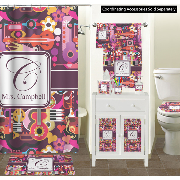 Abstract Music Bathroom Scene