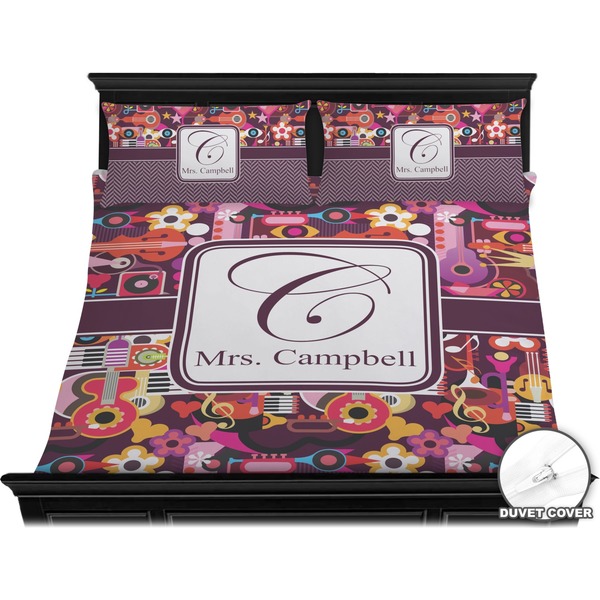 Abstract Music Bedding Set (King) - Duvet