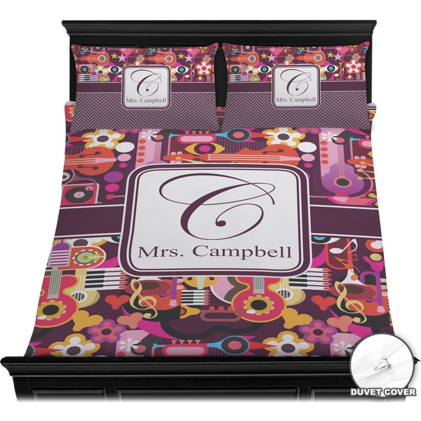 Abstract Music Bedding Set (Queen) - Duvet